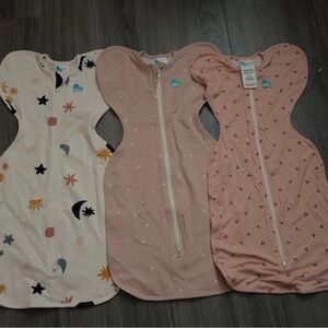 Love to Dream Sleep Sacks - Cream, Pink, and Orange